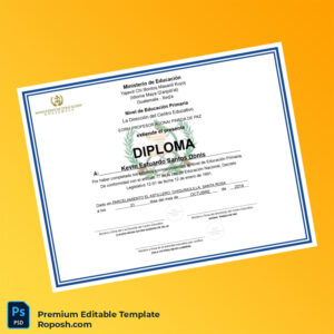 Printable Guatemala EORM PROFESOR ADONAI PINEDA DE PAZ Primary Education Diploma Template (Fast Edit) 2 Page Printable Guatemala EORM PROFESOR ADONAI PINEDA DE PAZ Primary Education Diploma Template (Fast Edit) 2 Page