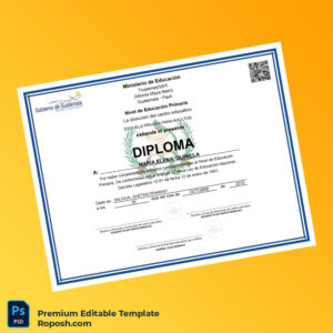 Editable Diploma Template – Guatemala Escuela Privada para Adultos Primary Education Diploma (Fast Edit) Editable Diploma Template – Guatemala Escuela Privada para Adultos Primary Education Diploma (Fast Edit)
