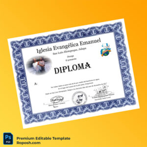 Editable Guatemala Iglesia Evangélica Emanuel Baptism Diploma Template – Fast Edit Editable Guatemala Iglesia Evangélica Emanuel Baptism Diploma Template – Fast Edit