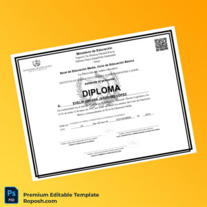 Editable Guatemala Instituto Guatemalteco de Educación Radiofónica High School Diploma (Fast Edit) Editable Guatemala Instituto Guatemalteco de Educación Radiofónica High School Diploma (Fast Edit)