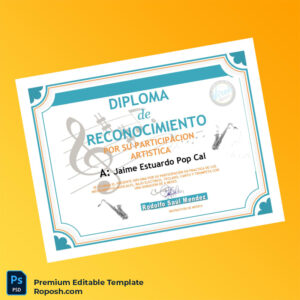 Editable Guatemala Music Diploma Certificate – Fast Edit Editable Guatemala Music Diploma Certificate – Fast Edit