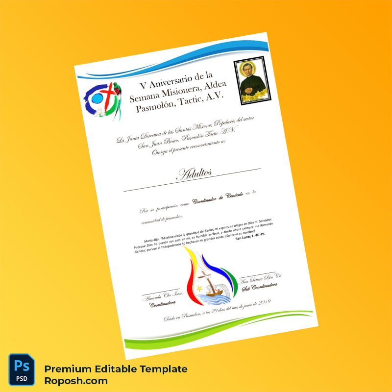 Editable Guatemala Santa María de la Asunción Diploma Template – Instant Download 2 Page Editable Guatemala Santa María de la Asunción Diploma Template – Instant Download 2 Page