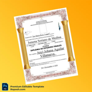 Editable Honduras Centro de Educación Básica Sor Maria Rosa Leggol Diploma of Final Studies (Fast Edit) Editable Honduras Centro de Educación Básica Sor Maria Rosa Leggol Diploma of Final Studies (Fast Edit)