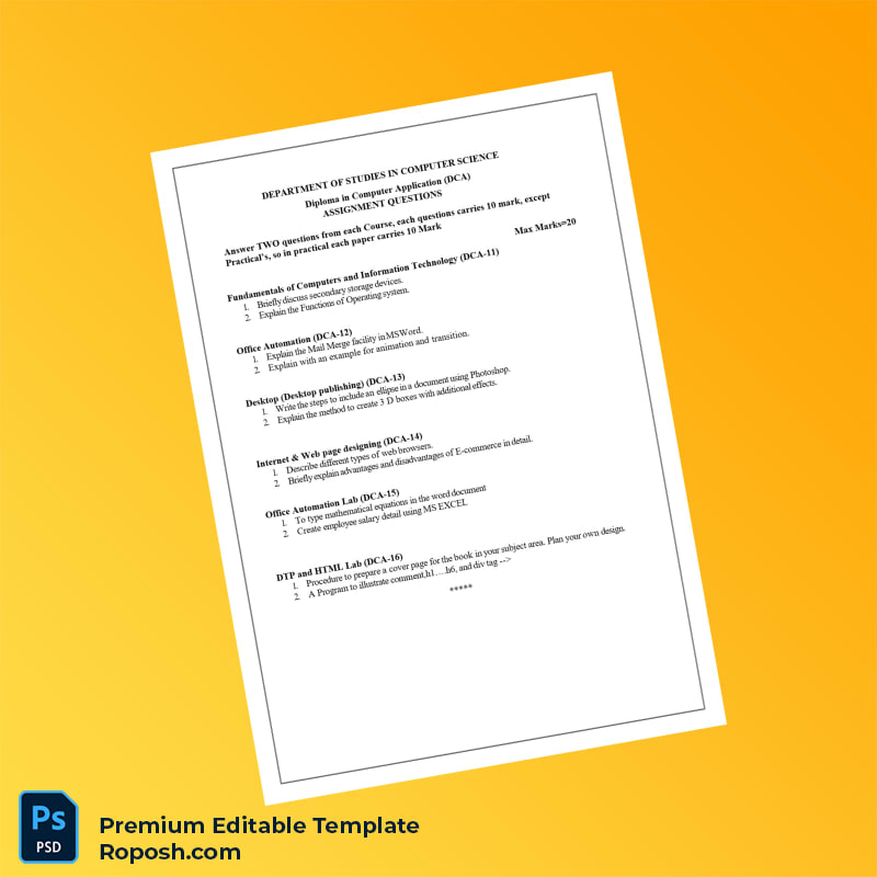 Editable India Karnataka State Open University Diploma Template – Fast Edit 8 Page Editable India Karnataka State Open University Diploma Template – Fast Edit 8 Page