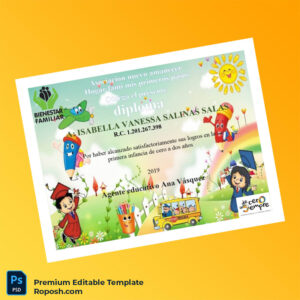 Printable Mexico Asociación Nuevo Amanecer Diploma Template – High Quality Printable Mexico Asociación Nuevo Amanecer Diploma Template – High Quality