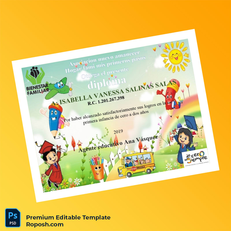 Printable Mexico Asociación Nuevo Amanecer Diploma Template – High Quality Printable Mexico Asociación Nuevo Amanecer Diploma Template – High Quality