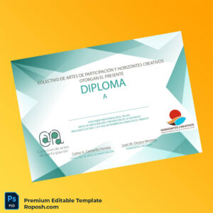 Editable Mexico Colectivo de Artes de Participación Diploma Template – Instant Download