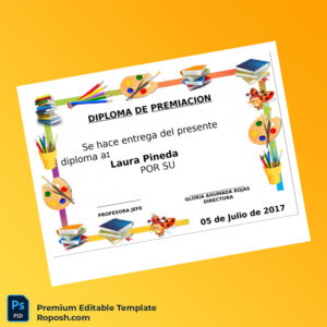 Editable Mexico Diploma of Recognition Template – Instant Download Editable Mexico Diploma of Recognition Template – Instant Download