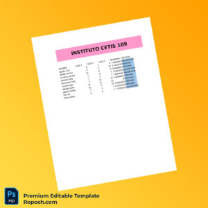 Editable Mexico Instituto Cetis 109 Diploma Template (Instant Download) Editable Mexico Instituto Cetis 109 Diploma Template (Instant Download)