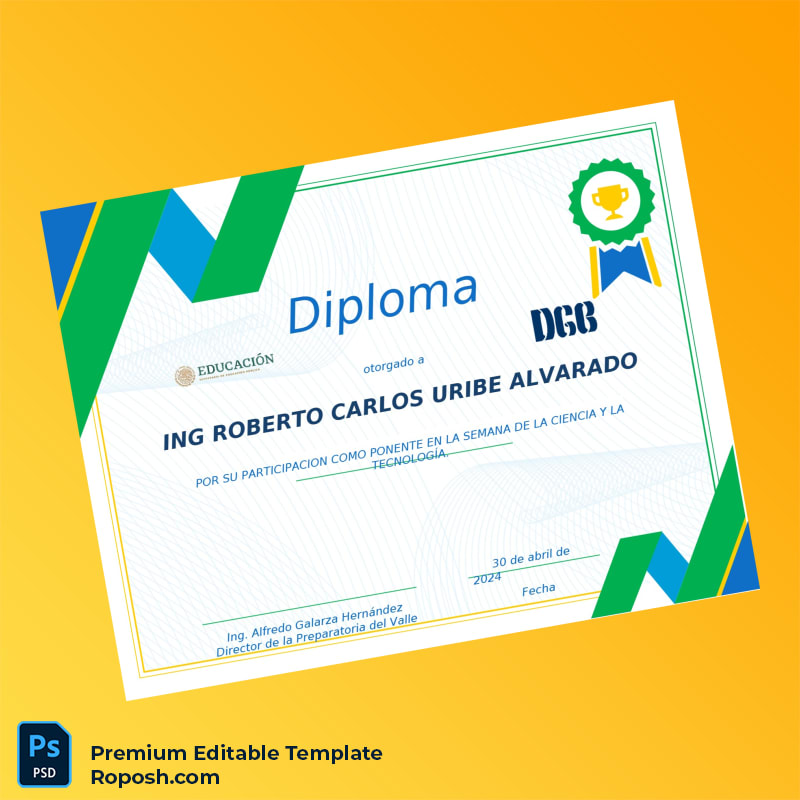 Printable Mexico Instituto Educativo Diploma Template – Fast Edit 2 Page Printable Mexico Instituto Educativo Diploma Template – Fast Edit 2 Page
