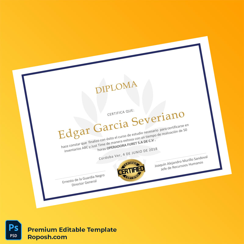 Editable Mexico Operadora Furet S.A. de C.V. Certificate Template (Fast Edit) Editable Mexico Operadora Furet S.A. de C.V. Certificate Template (Fast Edit)