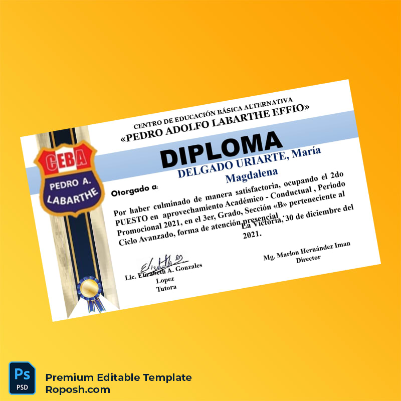 Editable Peru CEBA Pedro Adolfo Labarthe Effio Diploma Template – Instant Download 5 Page Editable Peru CEBA Pedro Adolfo Labarthe Effio Diploma Template – Instant Download 5 Page