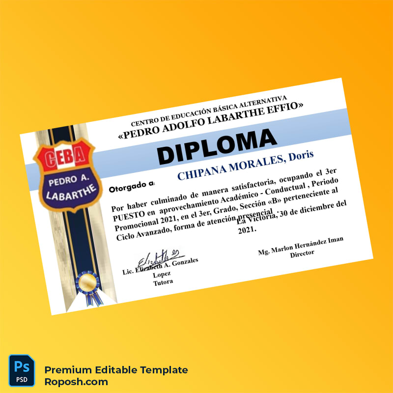 Editable Peru CEBA Pedro Adolfo Labarthe Effio Diploma Template – Instant Download 5 Page Editable Peru CEBA Pedro Adolfo Labarthe Effio Diploma Template – Instant Download 5 Page