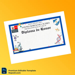 Editable Peru Educational Institution Diploma of Honor Template (Fast Edit) 3 Page Editable Peru Educational Institution Diploma of Honor Template (Fast Edit) 3 Page