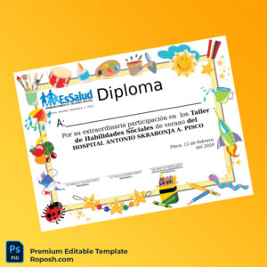 Editable Diploma Template Peru Hospital Antonio Skrabonja A. Pisco Diploma – Fast Edit Editable Diploma Template Peru Hospital Antonio Skrabonja A. Pisco Diploma – Fast Edit
