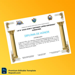 Editable Peru I.E N° 24222 M_M-P _Antonio Lopez Espinoza_ Diploma Template (Fast Edit) Editable Peru I.E N° 24222 M_M-P _Antonio Lopez Espinoza_ Diploma Template (Fast Edit)
