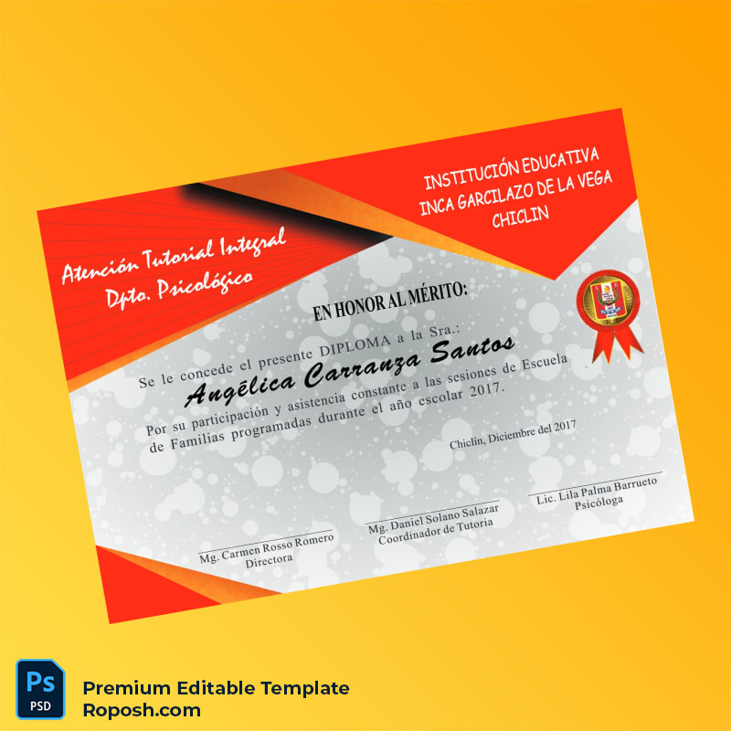 Editable Peru Inca Garcilazo de la Vega High School Diploma Template (Fast Edit) Editable Peru Inca Garcilazo de la Vega High School Diploma Template (Fast Edit)