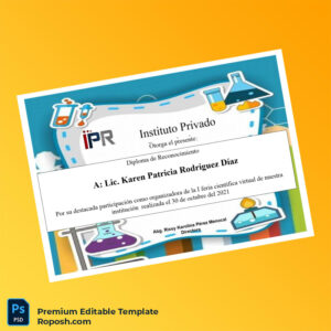 Editable Diploma Template – Peru Instituto Privado Diploma de Recognition (Fast Edit) Editable Diploma Template – Peru Instituto Privado Diploma de Recognition (Fast Edit)