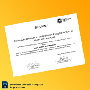 Editable Peru Pontificia Universidad Católica del Perú Diploma in Methodological Principles for TEFL to Children and Teenagers – Fast Edit 2 Page Editable Peru Pontificia Universidad Católica del Perú Diploma in Methodological Principles for TEFL to Children and Teenagers – Fast Edit 2 Page