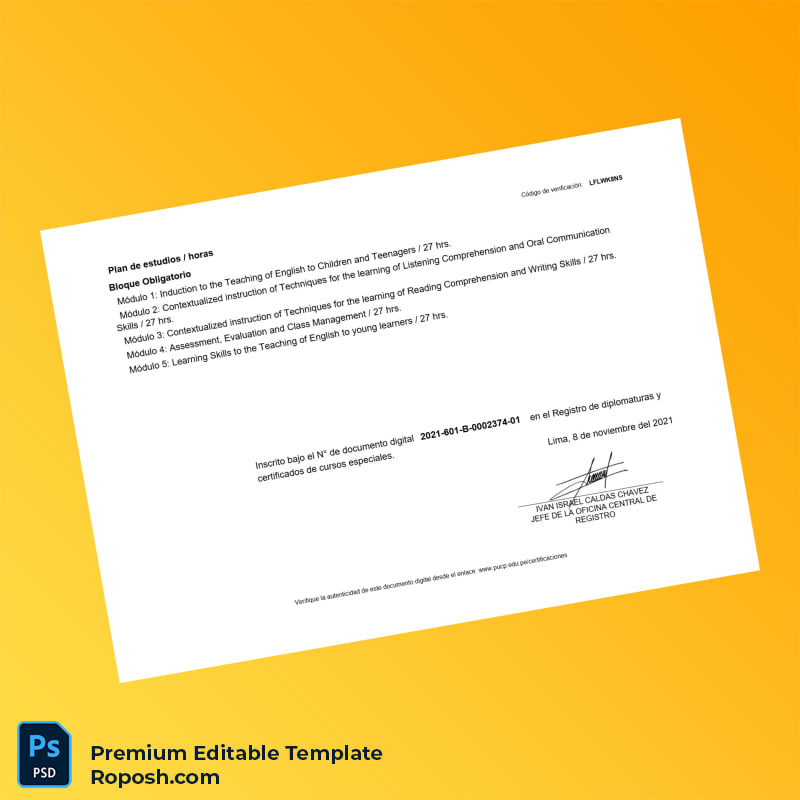 Editable Peru Pontificia Universidad Católica del Perú Diploma in Methodological Principles for TEFL to Children and Teenagers – Fast Edit 2 Page Editable Peru Pontificia Universidad Católica del Perú Diploma in Methodological Principles for TEFL to Children and Teenagers – Fast Edit 2 Page