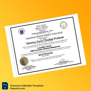 Editable Philippines Salinas West Point College High School Diploma Template – Fast Edit Editable Philippines Salinas West Point College High School Diploma Template – Fast Edit