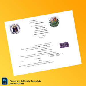 Editable Philippines Tanauan City Integrated High School Senior High School Diploma – Fast Edit 2 Page Editable Philippines Tanauan City Integrated High School Senior High School Diploma – Fast Edit 2 Page
