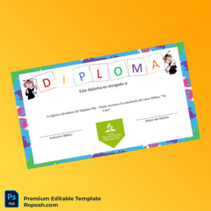 Editable Spain Adventist Church of the Seventh Day Diploma Template – Fast Edit 6 Page Editable Spain Adventist Church of the Seventh Day Diploma Template – Fast Edit 6 Page