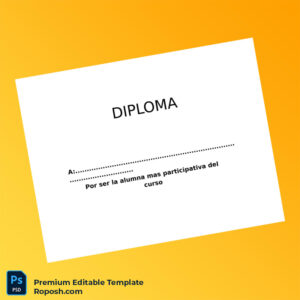 Editable Spain Diploma de Student Participation Template – Fast Edit 2 Page Editable Spain Diploma de Student Participation Template – Fast Edit 2 Page