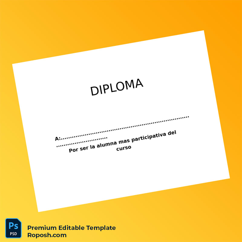Editable Spain Diploma de Student Participation Template – Fast Edit 2 Page Editable Spain Diploma de Student Participation Template – Fast Edit 2 Page
