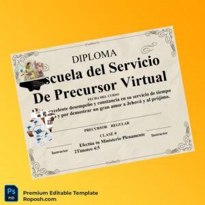 Editable Spain Escuela del Servicio Diploma Template – Fast Edit Editable Spain Escuela del Servicio Diploma Template – Fast Edit