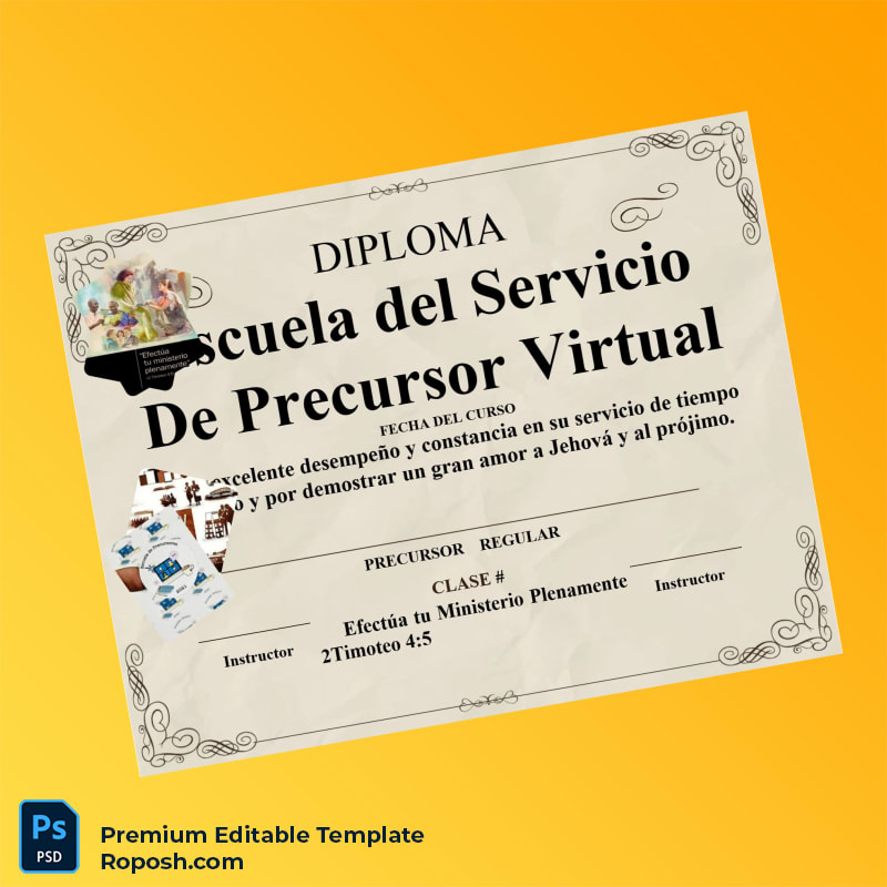 Editable Spain Escuela del Servicio Diploma Template – Fast Edit Editable Spain Escuela del Servicio Diploma Template – Fast Edit