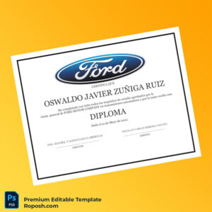 Editable USA Ford Motor Company Diploma in Automatic Transmissions – Fast Edit