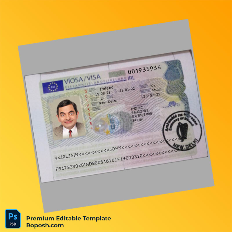 Editable PSD for Tajikistan visa PSD template – Fast Edit Editable PSD for Tajikistan visa PSD template – Fast Edit