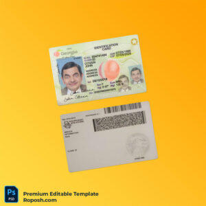Editable PSD for USA Georgia ID card PSD template – Instant Download Editable PSD for USA Georgia ID card PSD template – Instant Download
