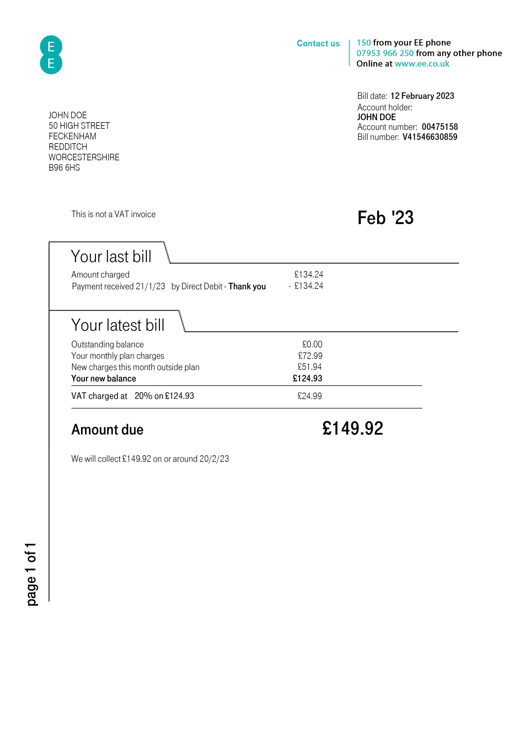 UK Bill EE scaled 1 - Great Britain Bill "EE"