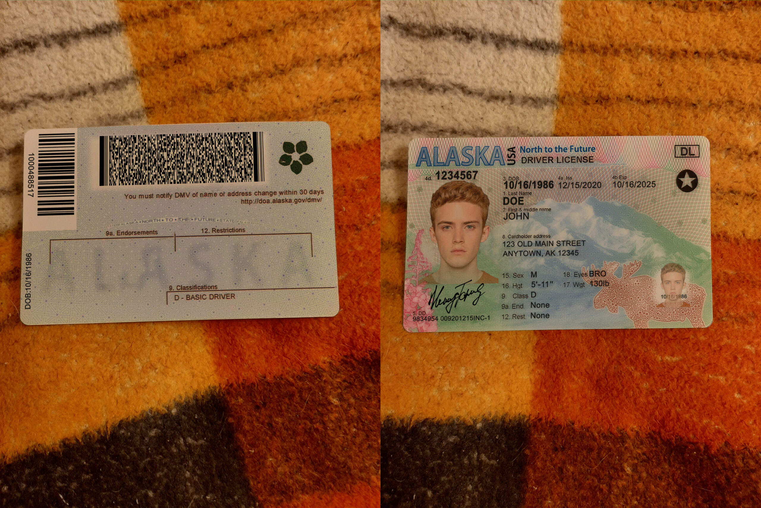 USA Alaska DL 218 Yv14UVy scaled 1 - USA Alaska Driver License