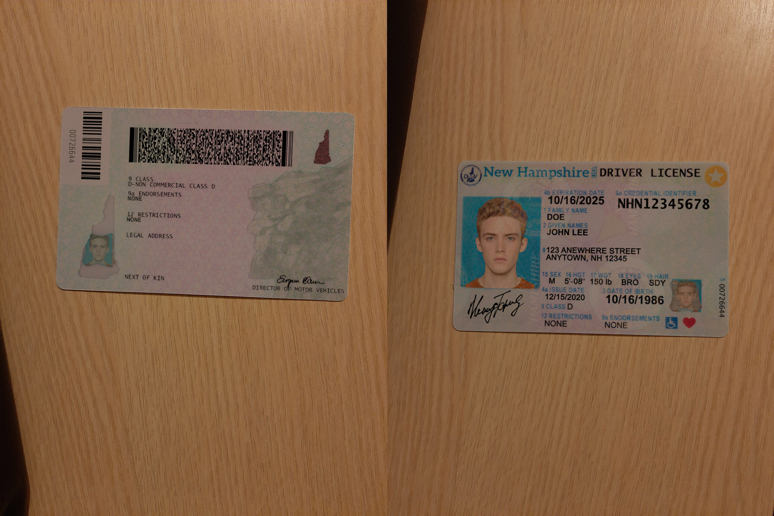 USA New Hampshire DL scaled 1 - USA New Hampshire Driver License
