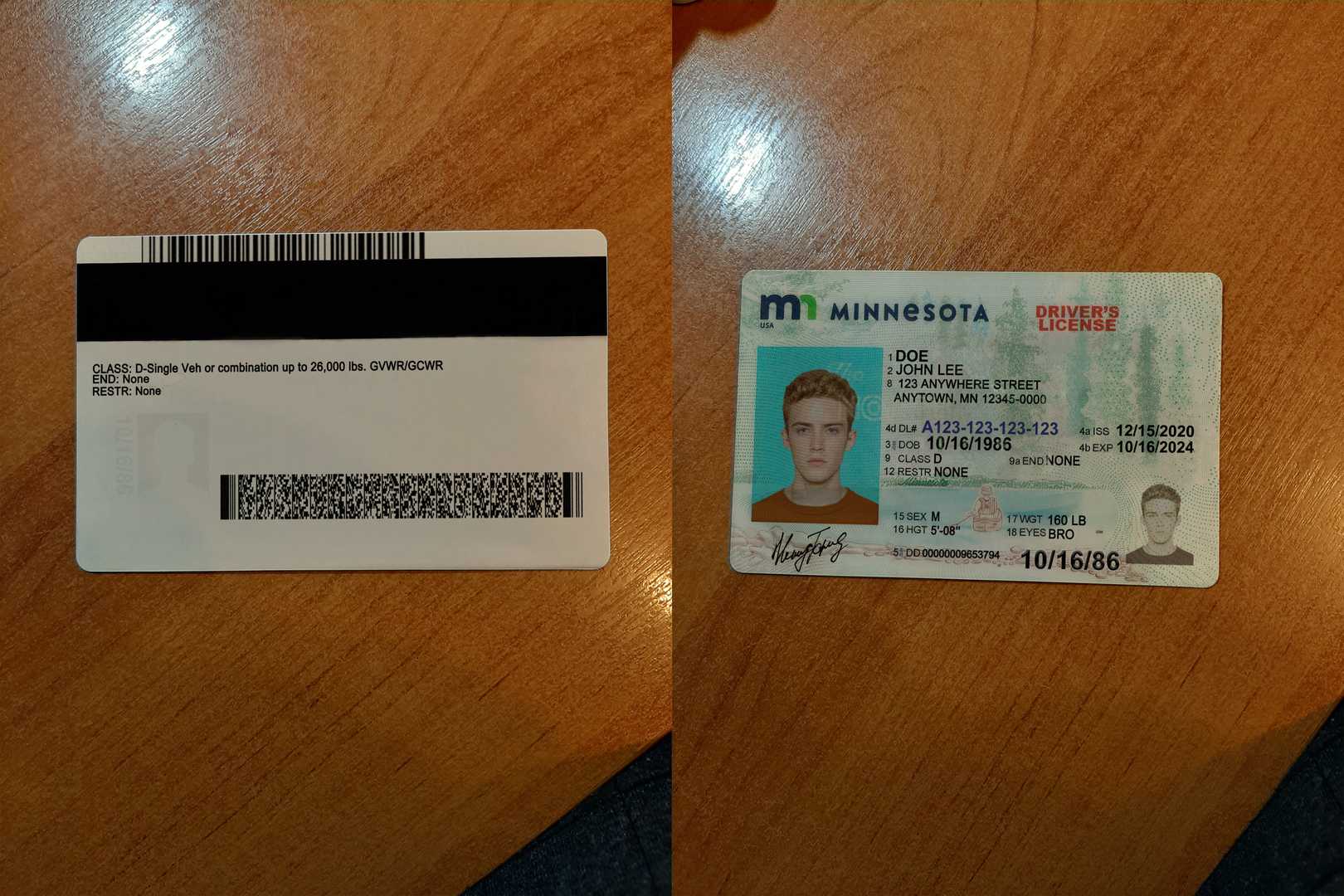 dl minnesota - USA Minnesota Driver License