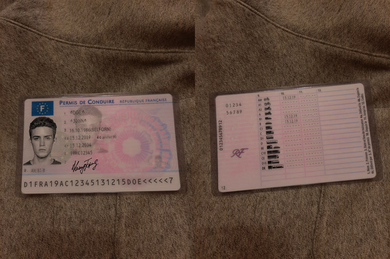 france drivers licnese preview - France Driving License