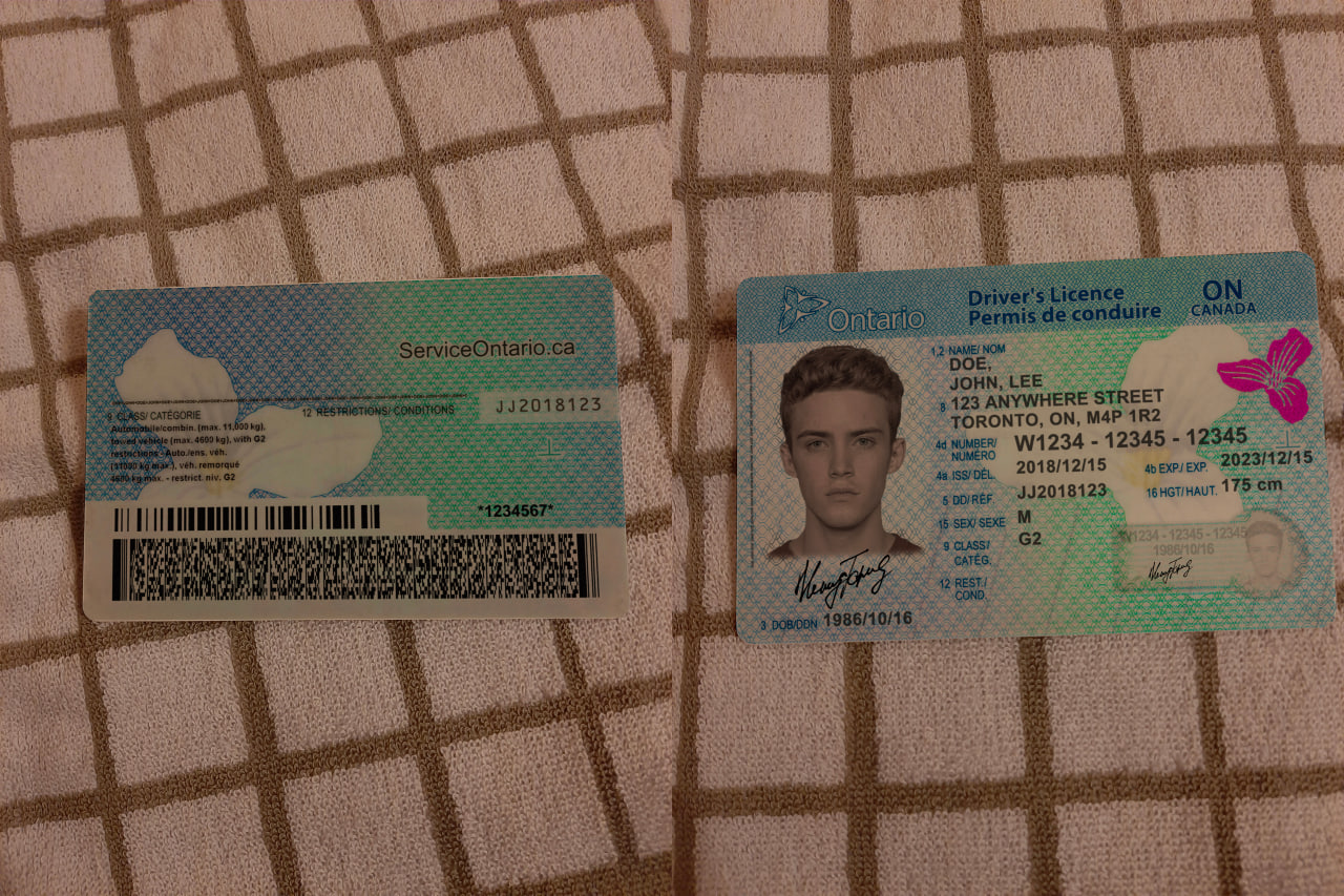 ontario drivers license result image - Canada Ontario Driver License