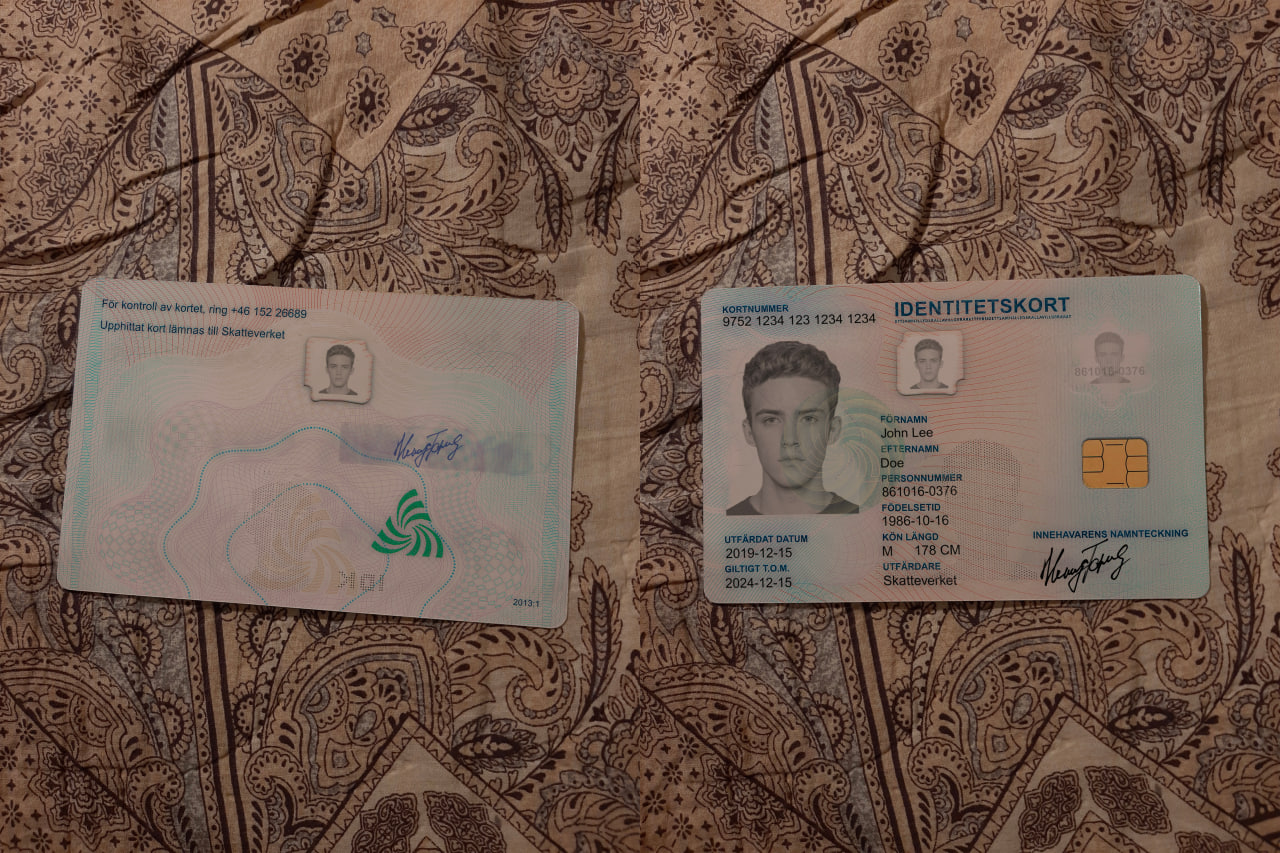 sweden id card result image preview - Sweden ID Card