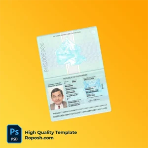 Botswana Passport PSD Template