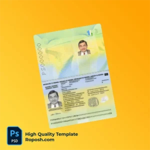 Rwanda Passport PSD Template Rwanda Passport PSD Template